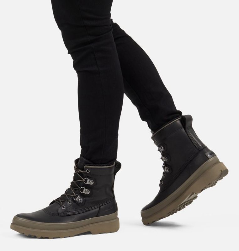 Sorel Herr Stövlar Svarta - Caribou™ Street - TGD-836952